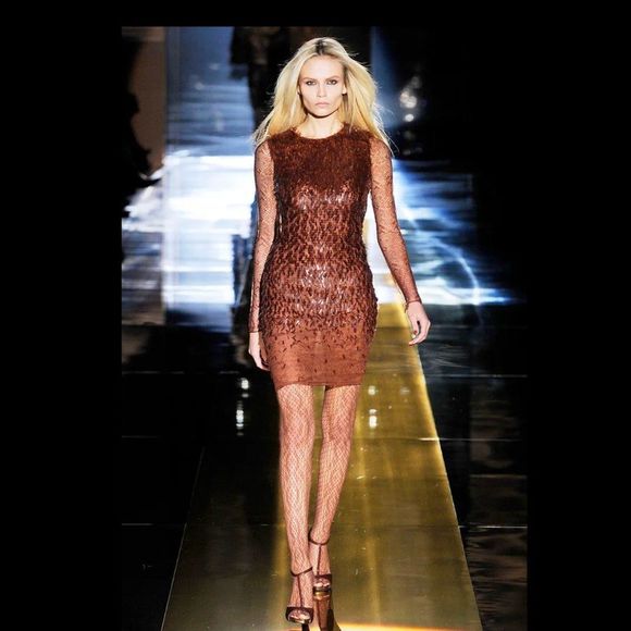 Euc IT42 Authentic Gucci 2010 Embellished Frida Giannini Dress Party/ Evening - Picture 1 of 15